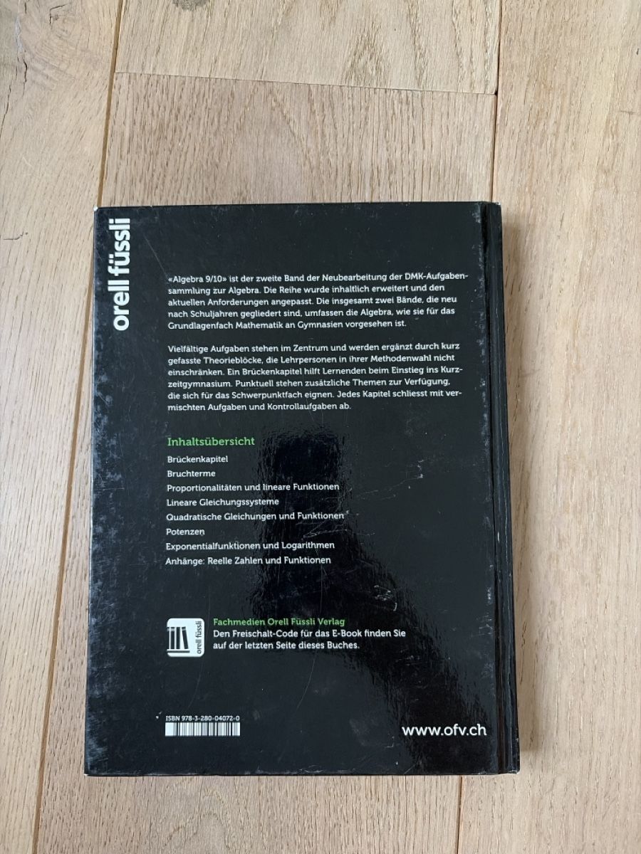 Libri: Algebra 9/10 – Nuovo (secondo la descrizione) da Zürich venduto da emm_9vg5 1