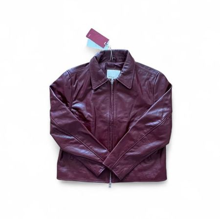 Mutimer Lederjacke in Bordeaux Grösse M NEU