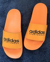 Orange Adidas Adilette Slides Gr. 43 Sommer Badeschuhe, Top!