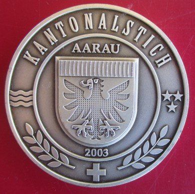 Medaglie: Aargauische Kantonalschützengesellschaft -Kantonalstich 2003 – Nuovo (secondo la descrizione) da Luzern venduto da Horoskop1
