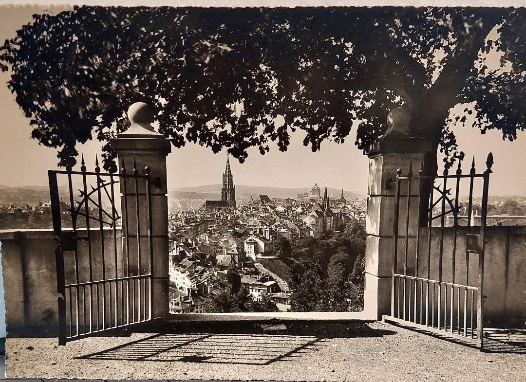 Cartoline postali: BERN - Ausblick vom Rosengarten - 1949 – Usato da Delémont venduto da Domdom1