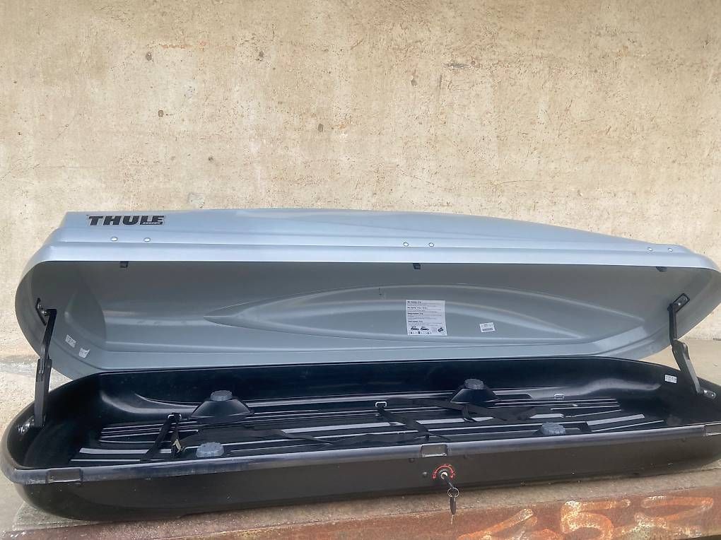 Box da tetto: XL Dachbox Thule Atlantis 600 mit oder ohne Träger – Usato da Leuzigen venduto da Doppelrad 4