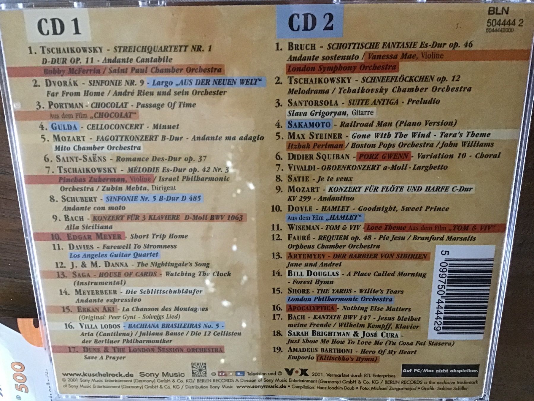 CD: Kuschel Klassik Doppel-CD – Usato da Thierachern venduto da sweden08 1