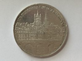 Schweiz Schützentaler 5 Franken Lausanne 1876 Silber