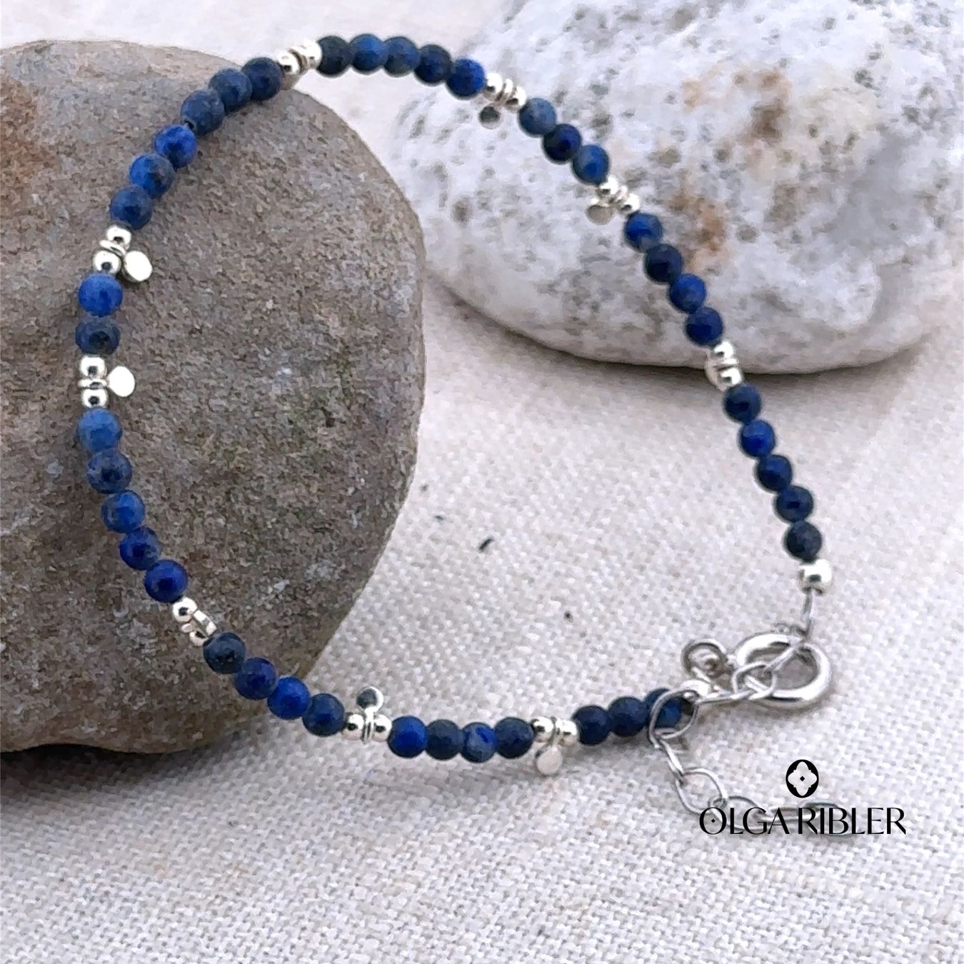 Olga Ribler Bracciali & Braccialetti: Armband mit Lapislazuli – Nuovo (secondo la descrizione) da Luzern venduto da MonikaS03 1