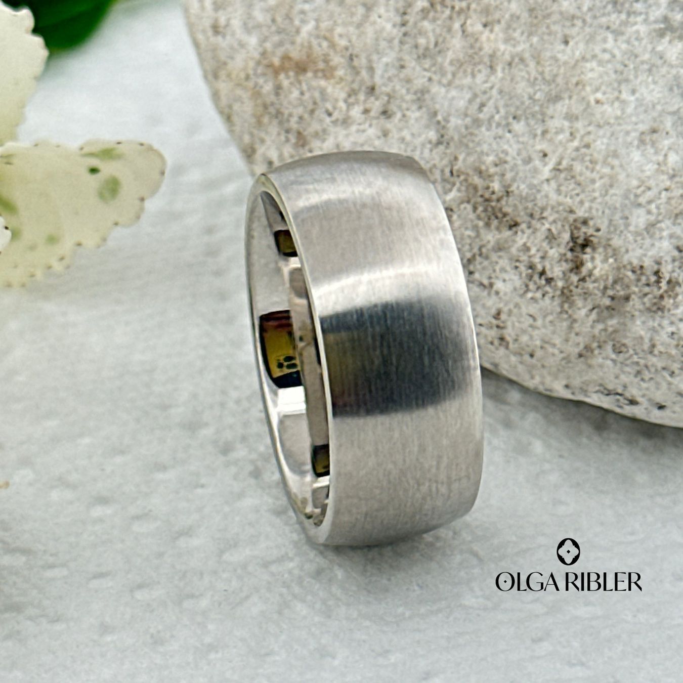 Olga Ribler Anelli: Basic Ring Edelstahl - matt - Grösse 56 – Nuovo (secondo la descrizione) da Luzern venduto da Schmuckoutlet 2