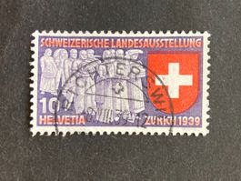 Schweiz 1939 Landi 10 d Vollstempel RICHTERSWIL 8.VIII.38