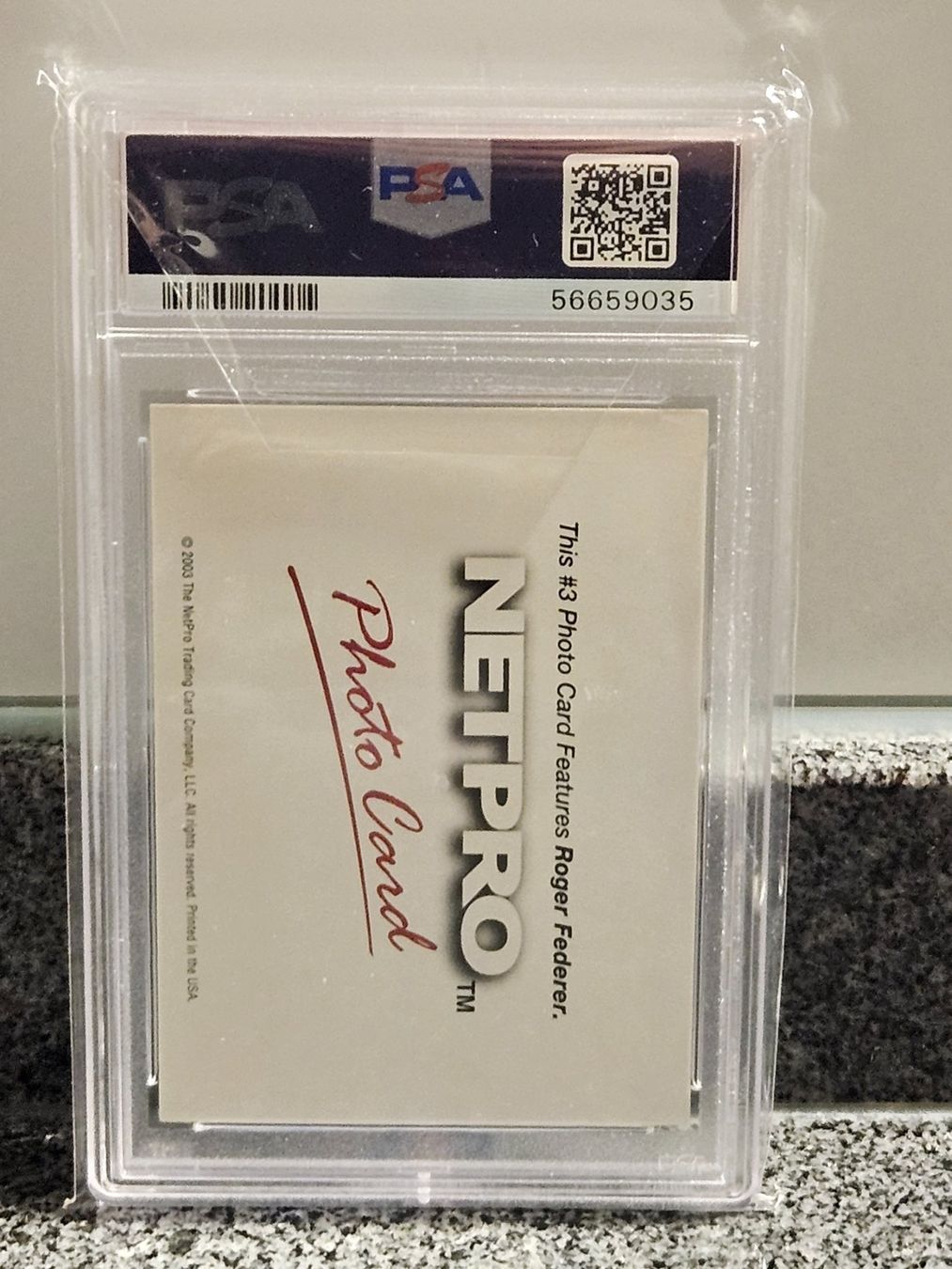 Carte collezionabili: Roger Federer Rookie Card / PSA 10 GEM MINT / 2003 Netpro – Nuovo e nell'imballaggio originale da Oberdorf BL venduto da BaldenEagle 1