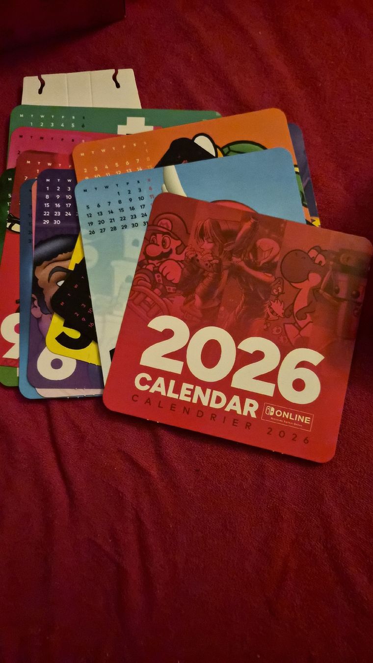 Calendari: Offizieller Nintendo Switch Online / Retro Kalender 2026 – Nuovo e nell'imballaggio originale da Wabern venduto da konbini 1