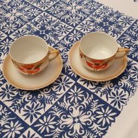 2 Stk. Kaffee Tassen mit Unterteller