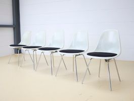 Herman Miller Eames Fiberglas Stühle Sidechair | Weiss mit