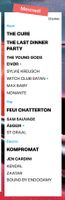 2x Tickets Mercredi 22 juillet, Rock/Pop/Electro Artists