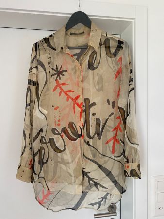 Seidenbluse von Alberta Ferretti in S (original)