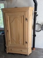 Eckschrank Kiefer massiv mit Schublade und Türen