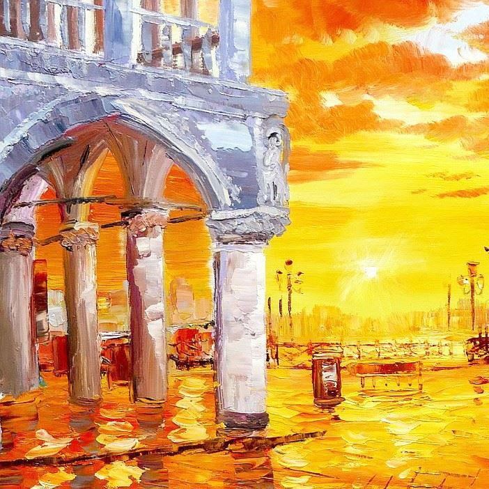 Riproduzioni & Creazioni: Modern Art - Venedig am Markusplatz – Nuovo (secondo la descrizione) da Larnaca venduto da KunstDepot24 2