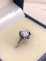 Vintage 925er Silber Ring Zirkonia Meisterpunze 80er USSR