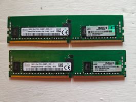 ​32GB Kit (2x 16GB) SK Hynix / HPE DDR4 ECC Registered RAM 2