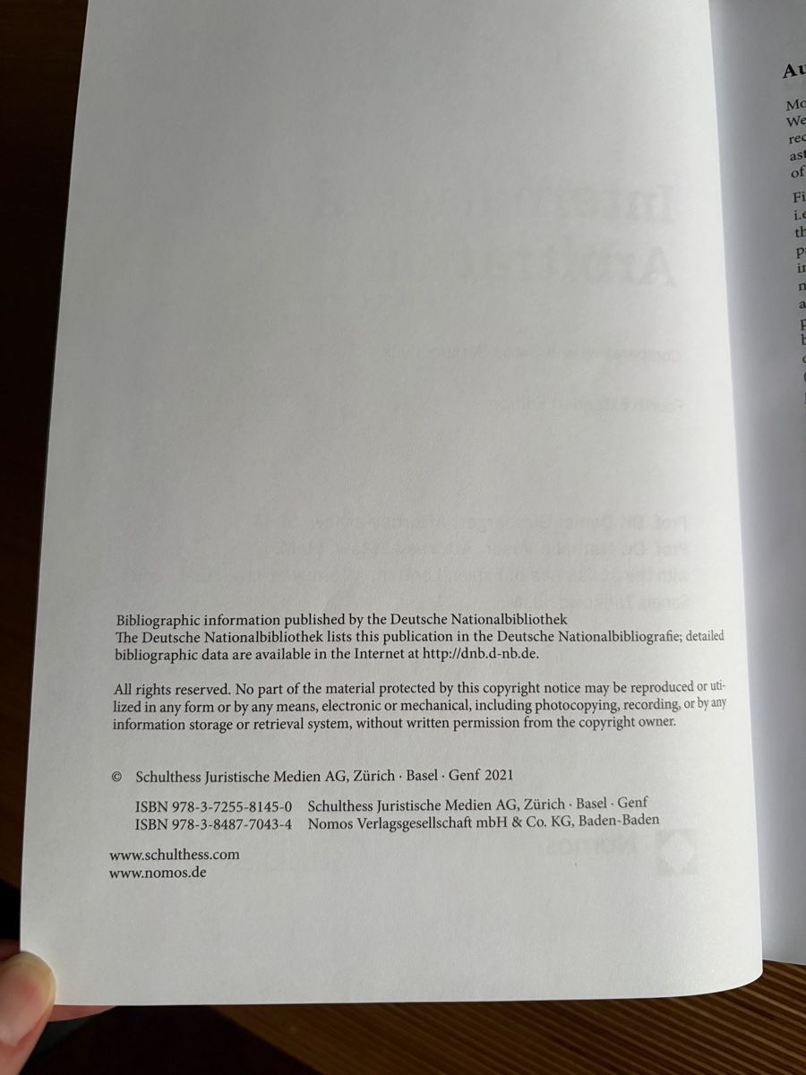 Libri: International Arbitration 2021 – Usato da Wohlen AG venduto da 1247_ww_shopping 3