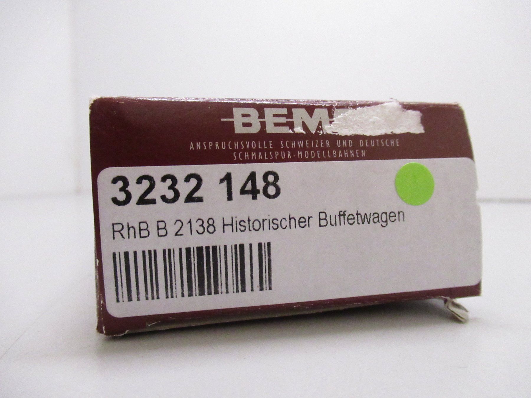 Bemo Modellini di ferrovie: Bemo 3232 148 Historischer Buffetwagen Rhätische Bahn DC H0m – Usato da Basel venduto da mhmarken 7