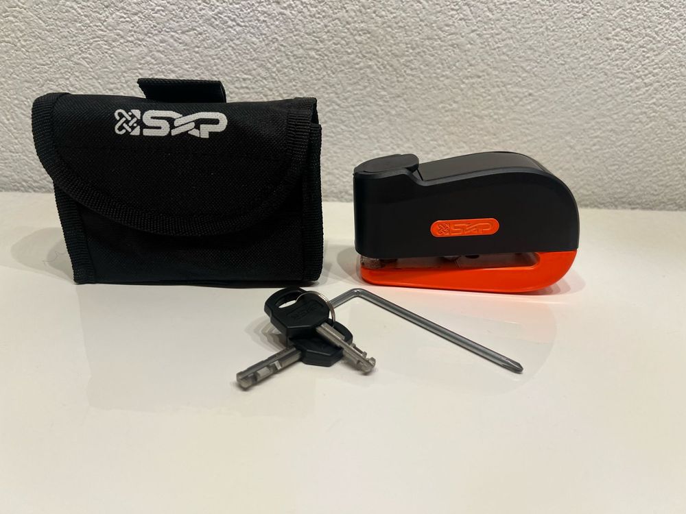 Bremsscheibenschloss SXP MDA01 110dB Alarm! (Neu (gemäss Beschreibung ...
