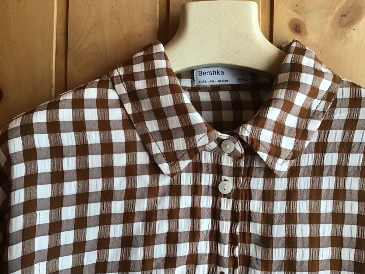 Camicette: Bluse Karo braun Grösse 36/38 kurz  – Usato da Samedan venduto da dim_wd9v 2