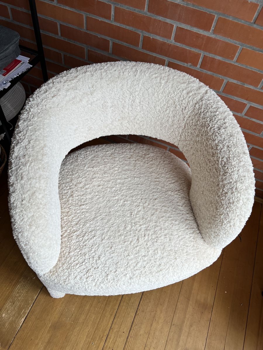 Sessel: Sessel Bouclé Teddy Retro Design Lounge Sessel  – Gebraucht aus Biel/Bienne von mona222 1