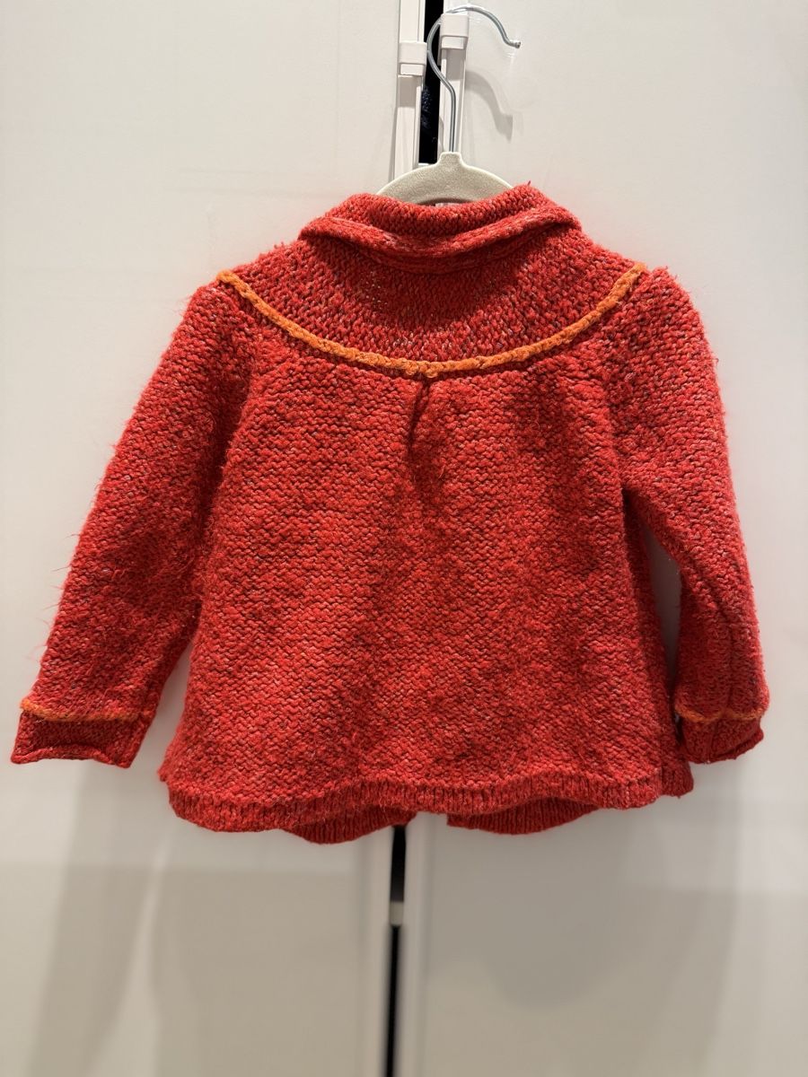 Jacken & Mäntel: Rote Strickjacke mit bunten Knöpfen, Grösse 86/92 – Gebraucht aus Neerach von Meli_sara 3