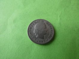 Schweiz 1897, 5 Rappen