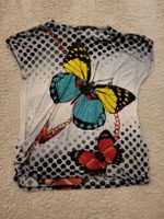 Sommerliches Shirt mit Schmetterling, Grösse XL