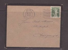 1921 Brieflein nach Wangen an der Aare - Tellsohn