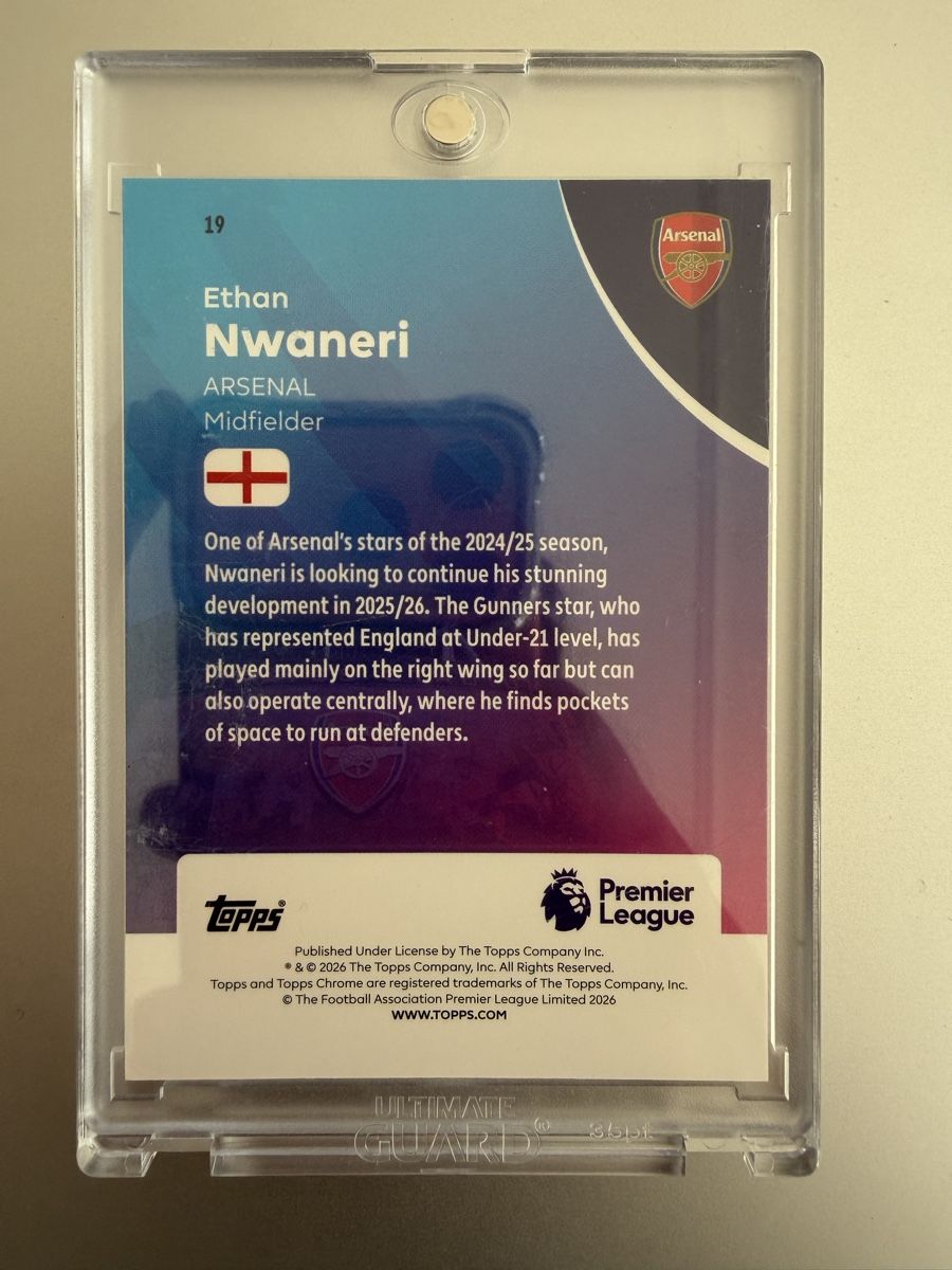 Topps Carte collezionabili: Ethan Nwaneri / Topps Chrome FrozenFractor / -4/0 – Nuovo (secondo la descrizione) da Basel venduto da and_tgr6 1