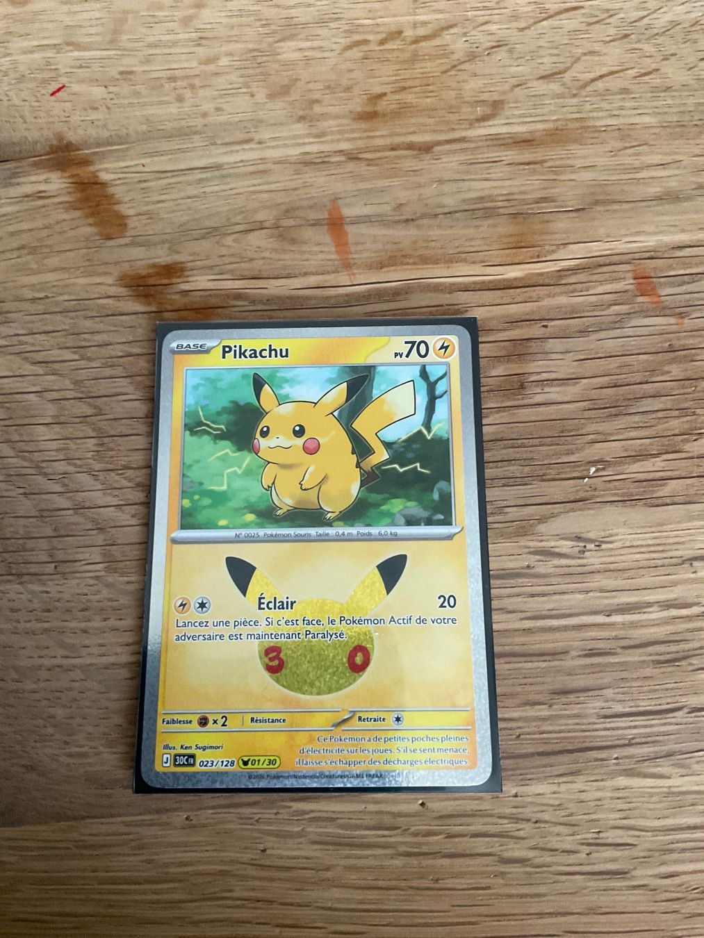 Cartoline: Carte Pikachu 30 ans 01/30 – Nuovo (secondo la descrizione) da Rebeuvelier venduto da dav_bn5j