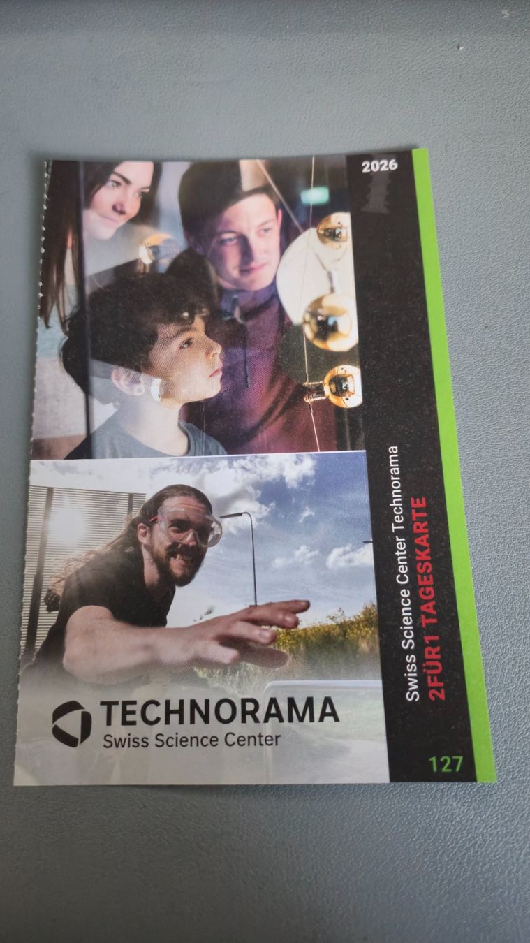 Bons: 2für 1 Eintritt Swiss Science Center Technorama – Neuf avec emballage d'origine à Oberlunkhofen par Nunziogogo