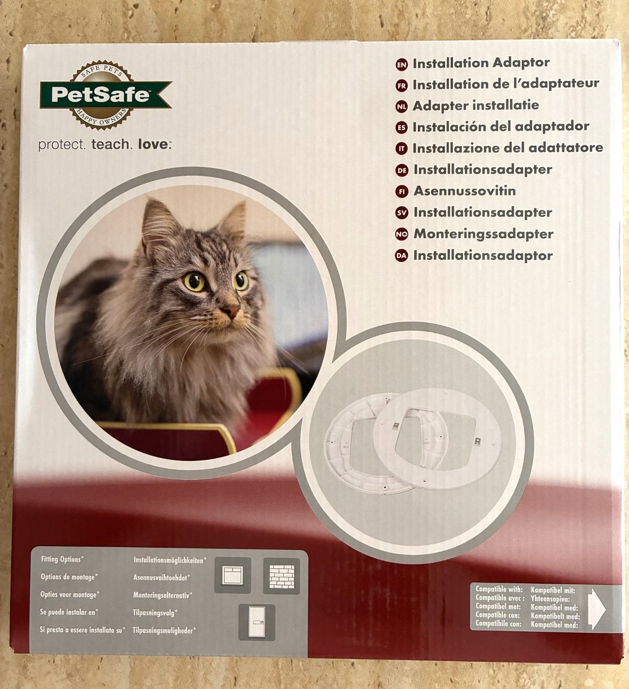 Gattaiole: Adaptateur pour chatière - fenêtre et mur – Nuovo e nell'imballaggio originale da Goumoens-la-Ville venduto da brandonv 1