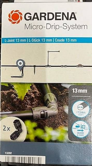Gardena Tubi & Tubi flessibili: Gardena Micro-Drip-System L-Stück und Verbinder – Nuovo e nell'imballaggio originale da Veltheim AG venduto da rolo71