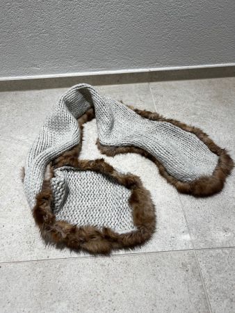 Cashmere Wolle Seide Pelz Echtfell Kaschmir Schal