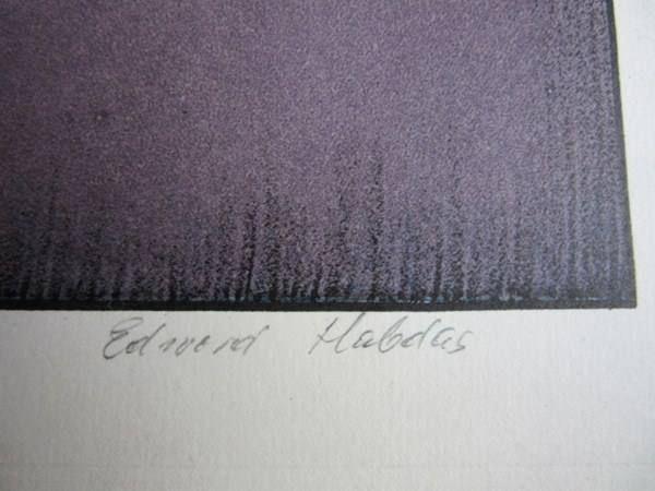 Grafica & Litografie: Edward Habdas ORIGINAL LITHOGRAPHIE SIGNIERT – Usato da Gersau venduto da grafik-kunst 2