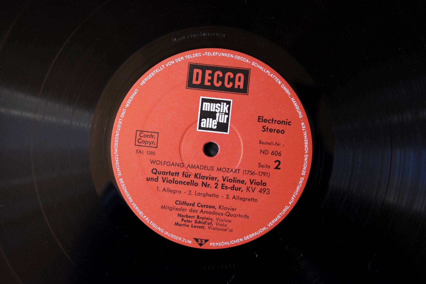 Schallplatten: Mozart - Klavierquartette (C.Curzon) – Gebraucht aus Belmont-sur-Yverdon von ag97 3