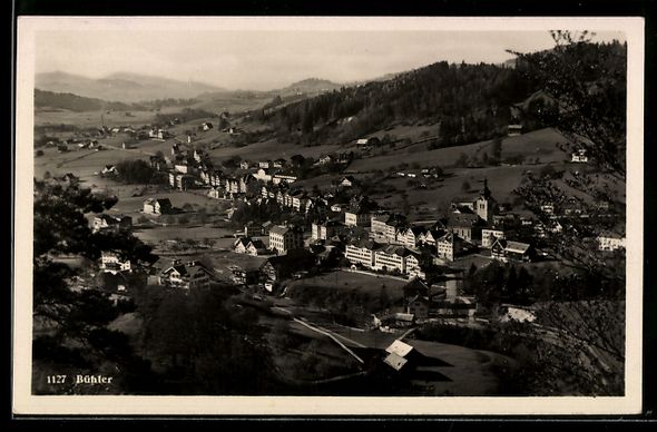 Cartoline postali: AK Bühler, Ortsansicht – Usato da Berlin venduto da bartko-reher