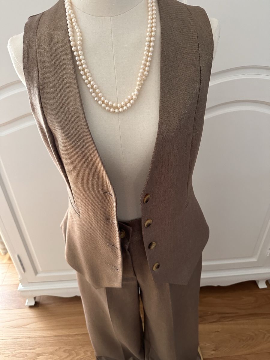 Completi & Tailleur: Hosenanzug goldig s – Nuovo (secondo la descrizione) da Pfaffhausen venduto da Klaras_second_hand