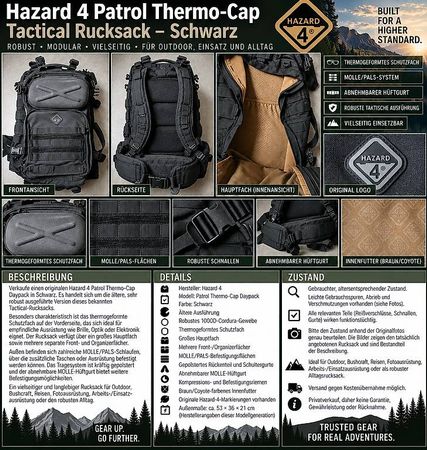 Hazard 4 Patrol Thermo-Cap Tactical Rucksack