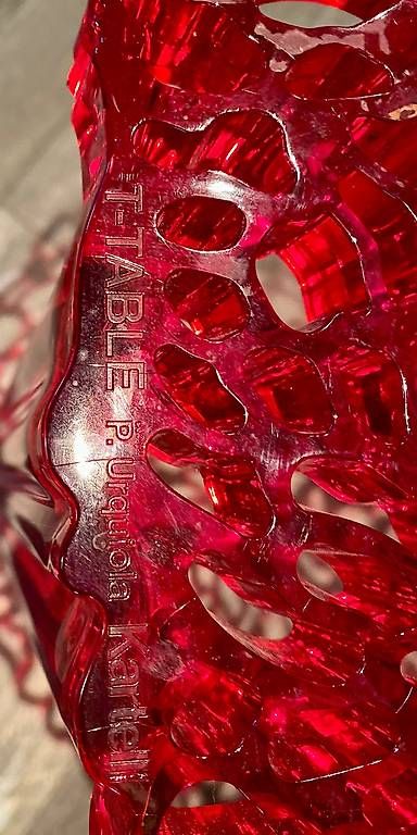 Tavoli: Kartell T-Table rot/transparent – Usato da Neerach venduto da Heronisland 1