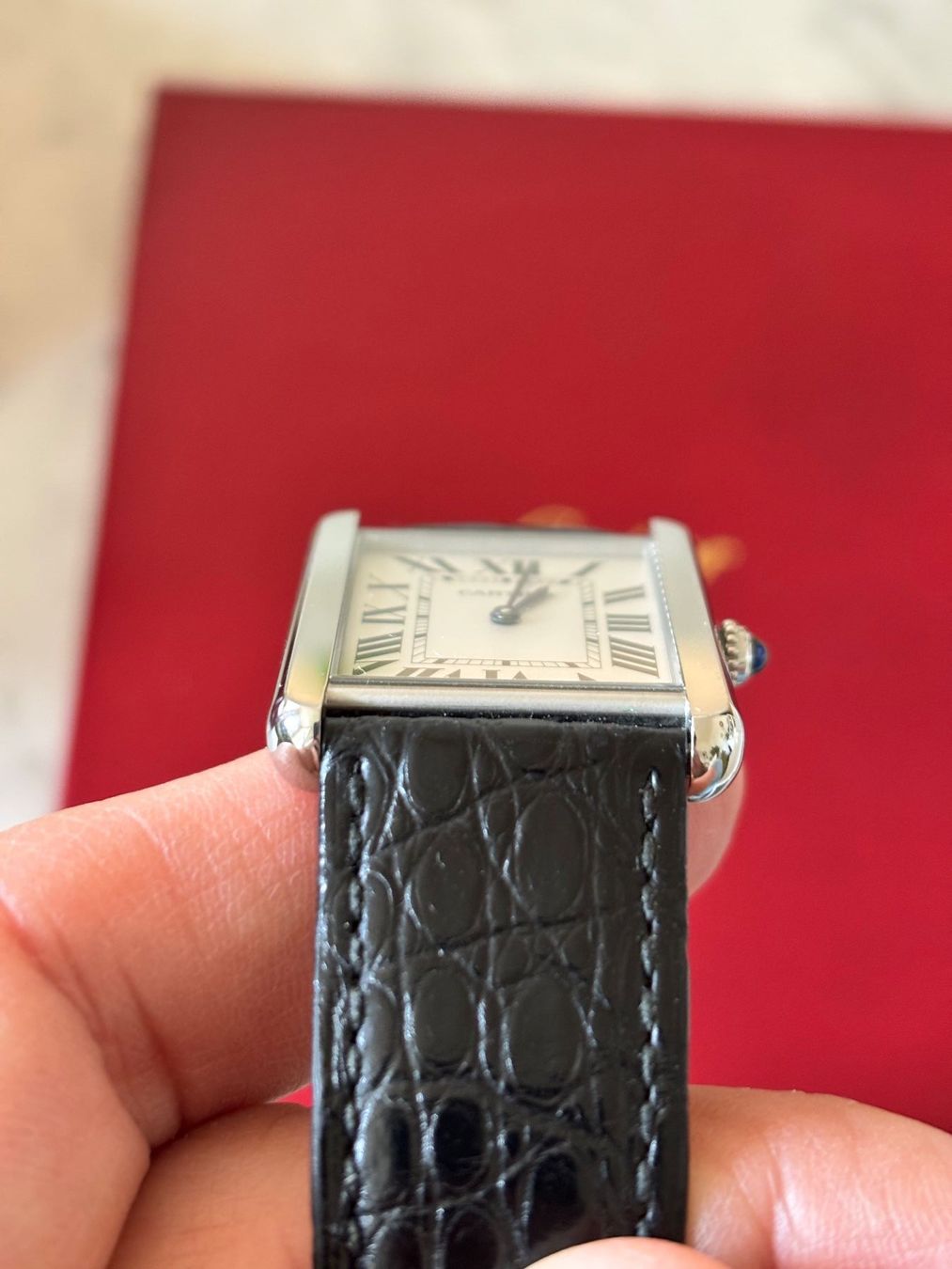 Cartier Orologi: Cartier Tank Solo L "Full set" – Usato da Fribourg venduto da labonafair8b 6