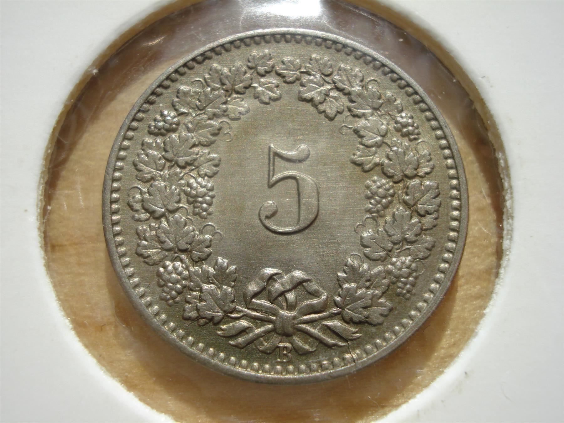 Tutti le monete: (227)  5 Rappen 1902  UNZ – Usato da Erlach venduto da Net-Coins 2