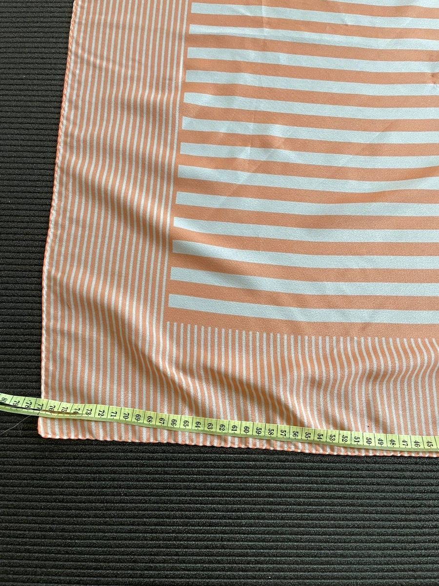 Foulards, Tücher & Schals: Carré  Alexon rayé orange blanc 70x70cm – Neu (gemäss Beschreibung) aus Vuippens von ale_6gkb 2