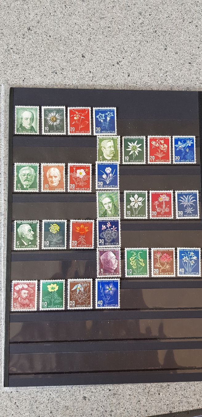 Tutti i francobolli: Pro Juventute Briefmarken postfrisch – Usato da Jona venduto da Glareola
