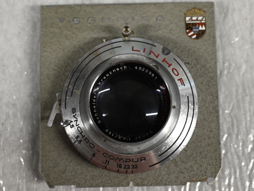 Objectifs: LINHOF SYNCHRO COMPUR TECHNIKA Xenar 1:4,5/150 – D'occasion à Prévonloup par NOKIN.PH