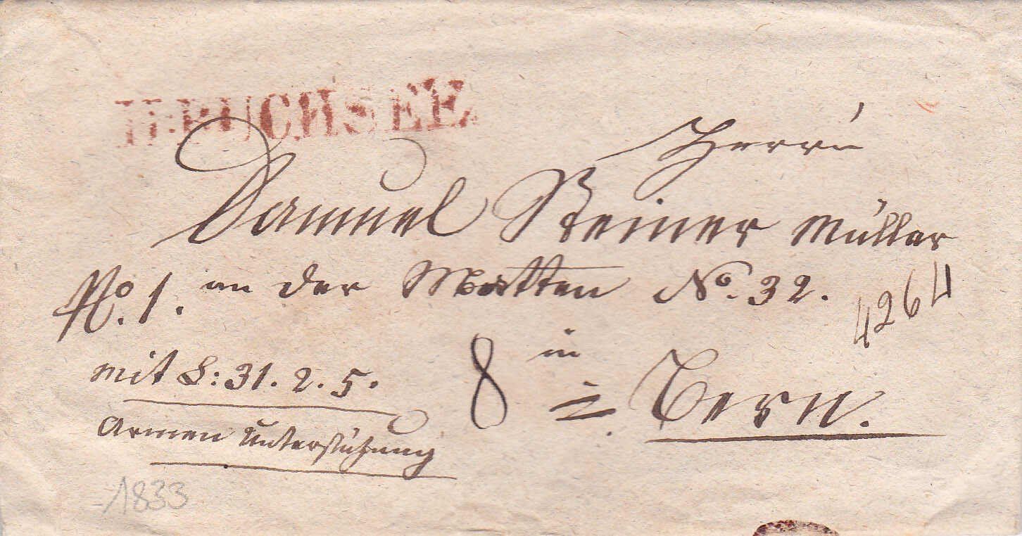 Tutti i francobolli: 1833, "H-Buchsee", roter Stabstempel  – Usato da Wenslingen venduto da riger11