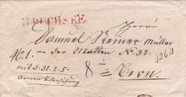1833, "H-Buchsee", roter Stabstempel 