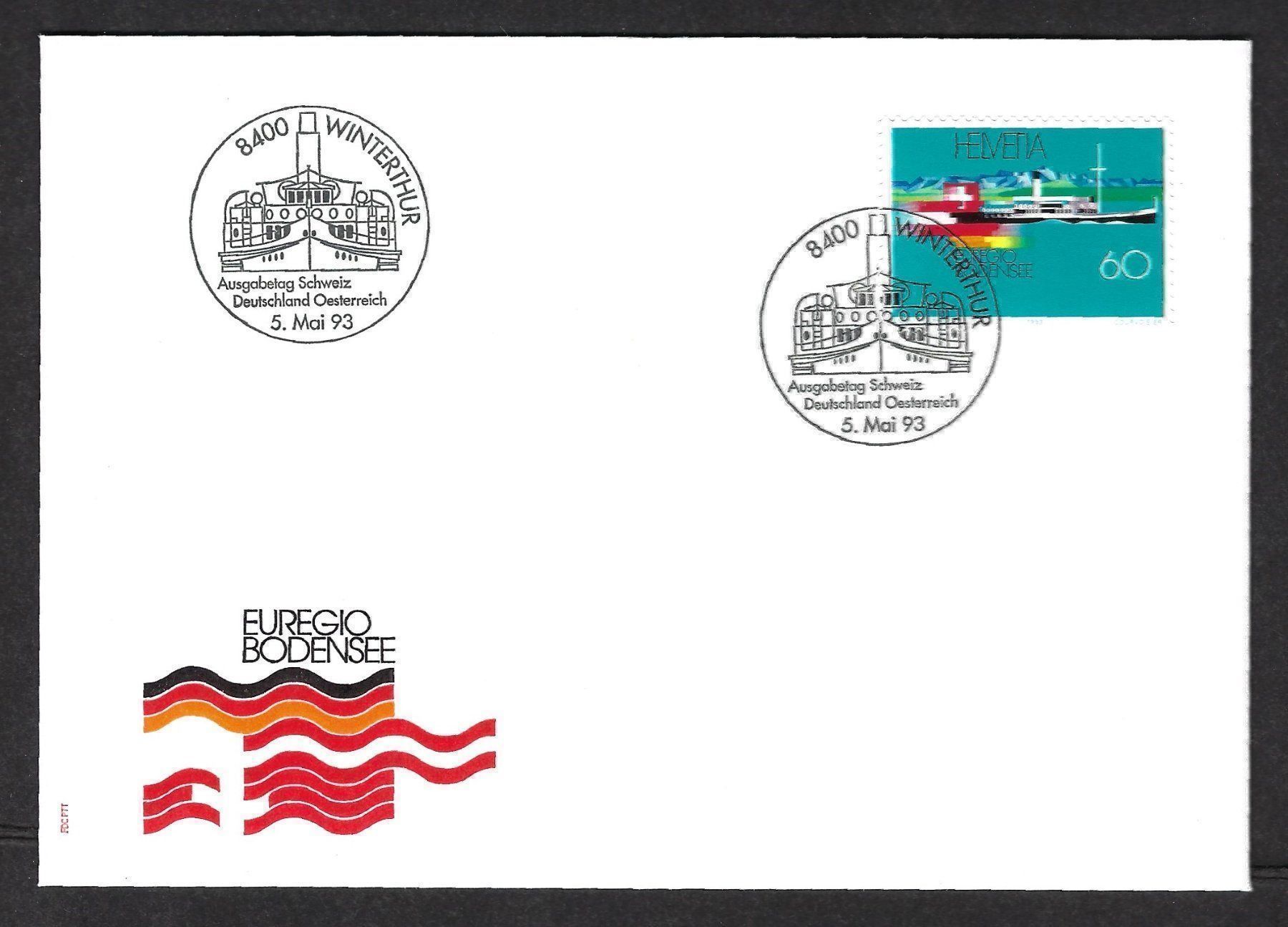 Tutti i francobolli: Euregio Bodensee 1993, Ersttagsbrief – Usato da Luzern venduto da Einh0rn